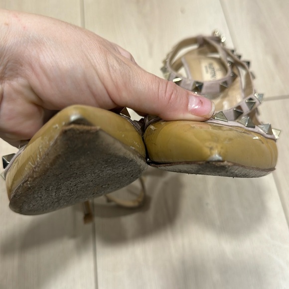 VALENTINO GARAVANI RKSTUD HEELS SHOES 37.5 - Picture 5 of 10